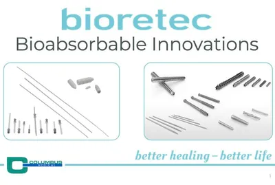 Bioretec: oplosbare schroeven en pennen van magnesium en PLGA