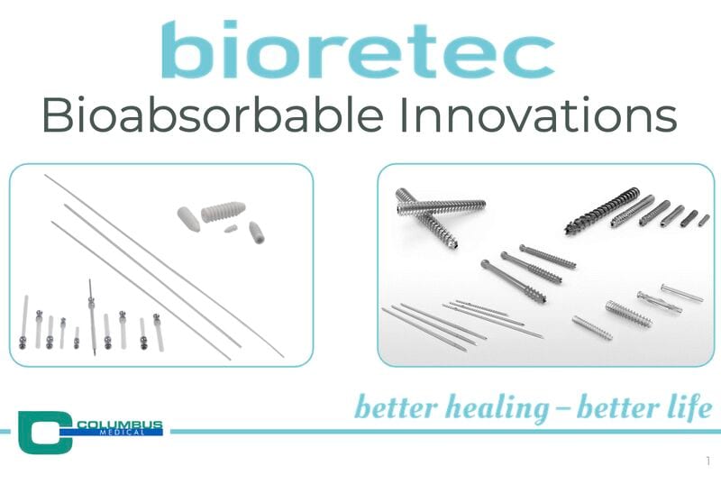 Bioretec: oplosbare schroeven en pennen van magnesium en PLGA